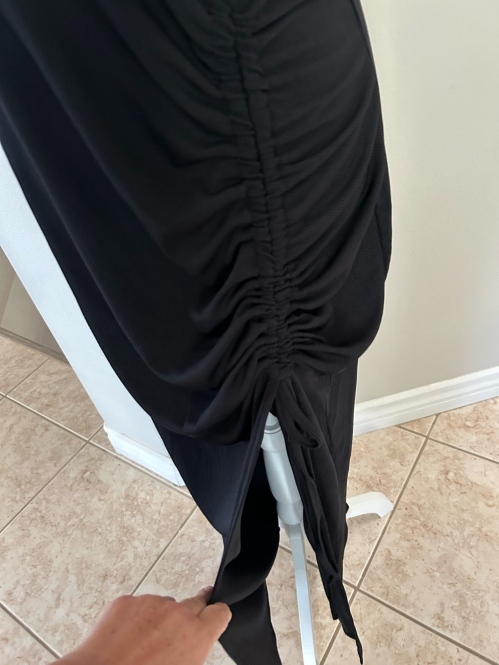 Chicme Ribbed Tank Maxi Dress With Side Ruching - Picture 5 of 12